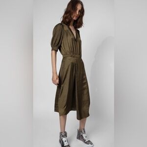 Zadig & Voltaire Olive Midi Dress